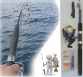 KIT DE PESCA COMPLETO VARA MOLINETE ISCAS